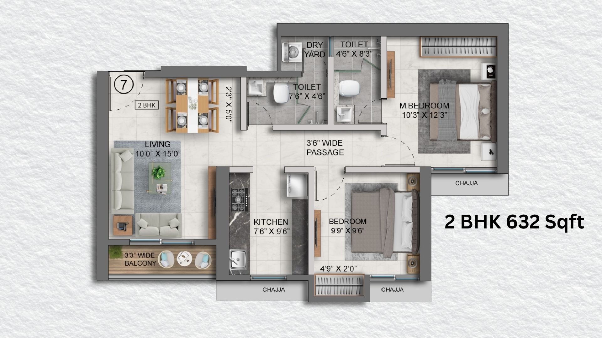 Highland-Haven-Floor-Plan-2-BHK-632-Sqft