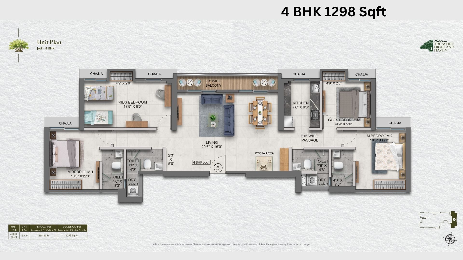 Highland-Haven-Floor-Plan-4-BHK-1298-Sqft